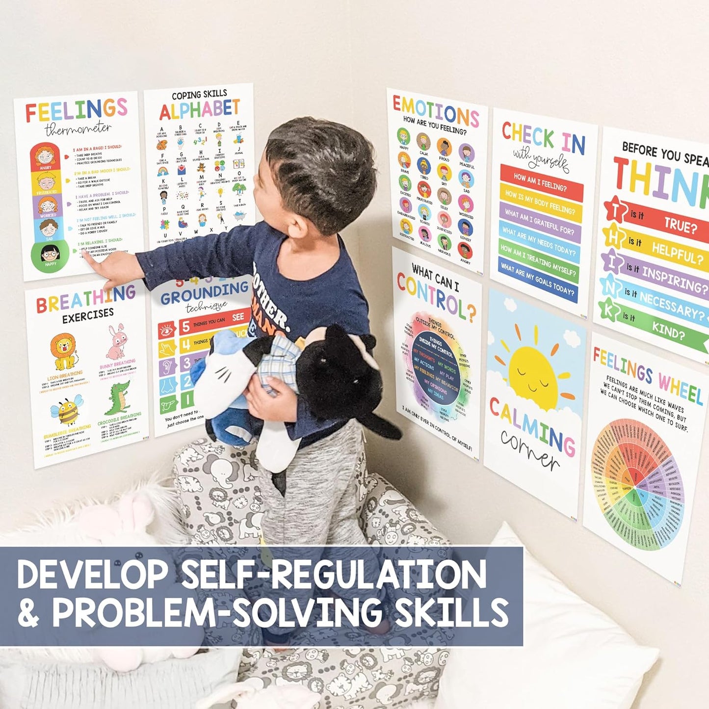 FemKora - 12-Piece Calming Posters