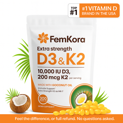 FemKora - Vitamin D3 & K2
