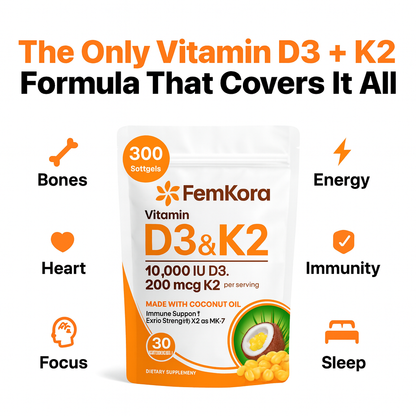 FemKora - Vitamin D3 & K2