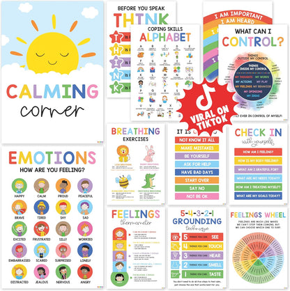 FemKora - 12-Piece Calming Posters