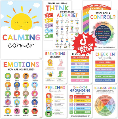 FemKora - 12-Piece Calming Posters
